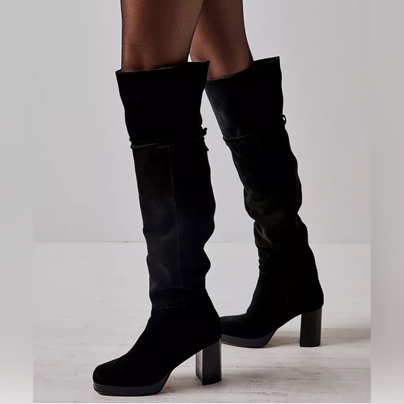 NWOT! FREE PEOPLE Echo Platform Over The Knee Boot - Size 39.5 - Picture 2 of 10